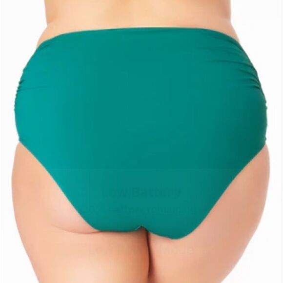 NWT Anne Cole Convertible High Waist Shirred Swim Bottom - Picture 3 of 6